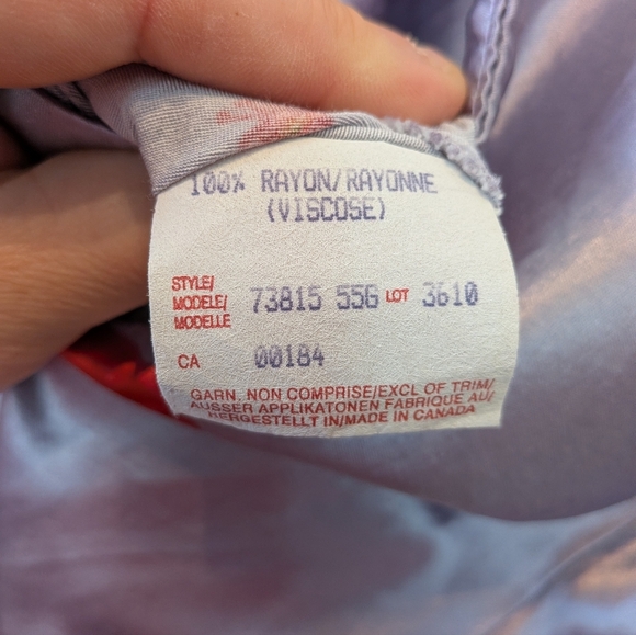 BEECHERS BROOK Size 4 Vintage Satin Effect Maxi Dress Lilac, Floral, Butterfly - Picture 6 of 11